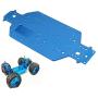 ShareGoo CNC Aluminum Chassis Replacement Upgrade Parts 04001 for HSP 94111 94107 94170 94118 97123, 1/10 RC Redcat Volcano Exceed Infinitive Truck Monster (Blue)