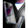 Schnail Saviour Series Samsung Galaxy S20 Ultra Clear Case, [Metal Frame Bumper] [Military Grade Drop Tested] [Slim Fit] Protective Rugged Cover (Gray+Iridescent)