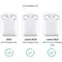 AirPods Case, GMYLE Silicone Protective Shockproof Wireless Charging Airpods Earbuds Case Cover Skin with Keychain Set Compatible for Apple AirPods 2 & 1 – Baby Pink