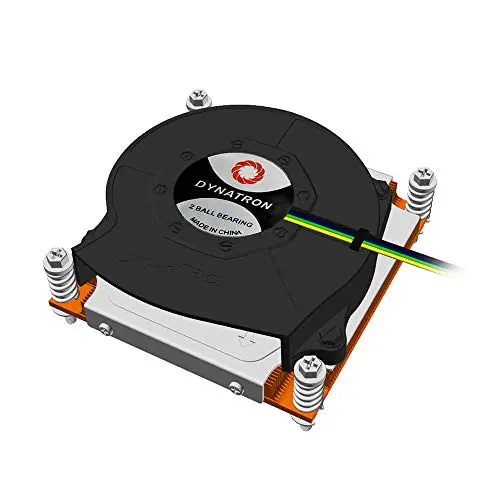 Dynatron T06 LGA115x LGA1200 Copper Heatsink with Skiving Fans CPU Cooler, 125W TDP Dynatron T06 LGA115x LGA1200 Copper Heatsink with Skiving Fans CPU Cooler, 125W TDP