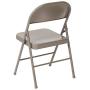 LIVING TRENDS 2 Pack Marvelius Double Braced Gray Metal Folding Chair
