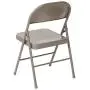 LIVING TRENDS 2 Pack Marvelius Double Braced Gray Metal Folding Chair