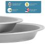 G & S Metal Products Company OvenStuff Nonstick 9” Pie Pans, Set of 2, Gray