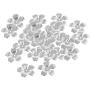 Baosity 30 Piece Metal Silver Hollow Filigree Flower Beads Cap End Spacer Beads Jewelry Making Findings Accessories 32mm