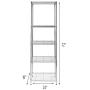 Honey-Can-Do SHF-01054 5-tier chrome shelving unit, 250 lbs
