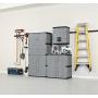 Rubbermaid Storage 72 Inch, Four-Shelf, 2 Door cabinet, Resin Locking Storage Cabinet