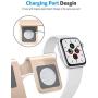 Apple Watch Stand, OMOTON 2 in 1 Universal Desktop Stand Holder for iPhone and Apple Watch Series 5/4/3/2/1 (Both 38mm/40mm/42mm/44mm) (Gold)