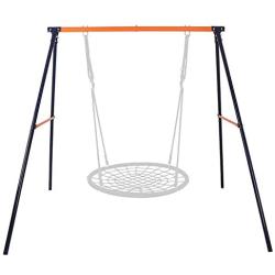 BBBuy Heavy Duty All-Steel A-Frame Set Swing Stand 72'' Height 87'' Length 220 Lbs Weight Capacity, Fits for Most Swings, Fun for Kids Toddlers in Playground, Backyard