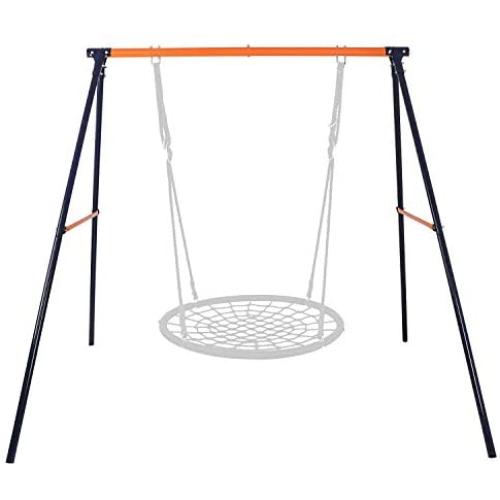 BBBuy Heavy Duty All-Steel A-Frame Set Swing Stand 72'' Height 87'' Length 220 Lbs Weight Capacity, Fits for Most Swings, Fun for Kids Toddlers in Playground, Backyard