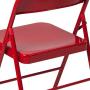 Flash Furniture HERCULES Series Double Braced Red Metal Folding Chair