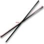 for Coleman 10 x 10 Instant Sun Shelter & Swingwall Straight Leg Canopy Side Truss BAR 39 3/4'' Replacement Repair Parts (Black)