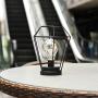 JHY DESIGN Diamond Metal Cage Table Lamp Battery Powered,Cordless Lamp with LED Edsion Style Bulb for Weddings,Parties,Patio,Events for Indoors/Outdoors and More (Hanging Hook Included)