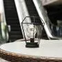 JHY DESIGN Diamond Metal Cage Table Lamp Battery Powered,Cordless Lamp with LED Edsion Style Bulb for Weddings,Parties,Patio,Events for Indoors/Outdoors and More (Hanging Hook Included)
