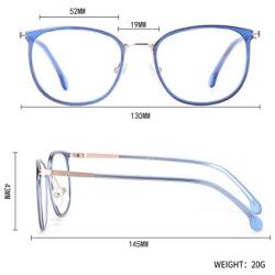 ZENOTTIC Blue Light Blocking Computer Glasses Anti Eye Strain Anti Glare Lens Lightweight Frame Eyeglasses for Women