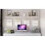 Wallniture Lisbon Wall File Holder Organizer for Office Storage, 3-Tier Mail and Magazine Holder Metal White