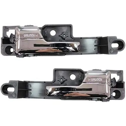 PT Auto Warehouse FO-2929ZM-FP - Inner Interior Inside Door Handle, Metal Chrome Lever - Front Left/Right Pair PT Auto Warehouse FO-2929ZM-FP - Inner Interior Inside Door Handle, Metal Chrome Lever - Front Left/Right Pair