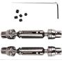 Baoer Transmission Drive Shaft for WPL B1 B16 B24 B36 C1 C24 C34 JJRC Q60 Q61 Q65 MN 90 RC Car Parts Silver