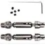 Baoer Transmission Drive Shaft for WPL B1 B16 B24 B36 C1 C24 C34 JJRC Q60 Q61 Q65 MN 90 RC Car Parts Silver