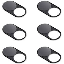 Upgrade Magnetic Webcam Cover, [6-Pack] CloudValley 0.023 inch Metal Camera Cover Slide for Mac, iPad, MacBook Pro, MacBook Air, Laptops, PC/Computer, Tablets, Web Blocker Protect Your Privacy