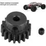 Dilwe RC Motor Gear, Steel Metal Motor Pinion Gear 17T 0.8 Module for HIMOTO E10MTL/E10MT/E10BP 1/10 RC Car Part(Black)