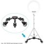 Neewer Photography Tripod Dolly, Heavy Duty with Larger 3-inch Rubber Wheels, Adjustable Leg Mounts and Carry Bag for Tripods, Light Stands for Photo Video Lighting, Load up to 50 pounds