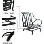Top Space Rocking Motion Patio Chair Outdoor Deep Seating Club Chair Metal Furniture Set with Soft Cushion Sturdy Metal Frame Furniture for Garden Yard Lawn Poolside (1PCS, Grey) Top Space Rocking Motion Patio Chair Outdoor Deep Seating Club Chair Metal Furniture Set with Soft Cushion Sturdy Metal Frame Furniture for Garden Yard Lawn Poolside (1PCS, Grey)