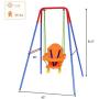 Toddler Swing Playset - A-Frame Metal Swing Play Set Toys,Indoor and Outdoor Playground Swing Seat, Safety Swing Chair for Kids Boys Girls (from US, Multicolour)