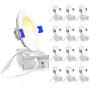 Ensenior 12 Pack 4 Inch Ultra-Thin LED Recessed Ceiling Light with Junction Box, 3000K/4000K/5000K Selectable, 9W 75W Eqv, Dimmable, 750LM High Brightness - ETL and Energy Star Certified
