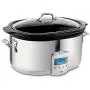 All-Clad SD700450 Programmable Oval-Shaped Slow Cooker with Black Ceramic Insert and Glass Lid, 6.5-Quart, Silver All-Clad SD700450 Programmable Oval-Shaped Slow Cooker with Black Ceramic Insert and Glass Lid, 6.5-Quart, Silver