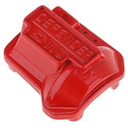 Tongina 2Pieces RC Car Upgrade Parts Diff Cover Replacement Red Metal Parts Metal