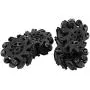 4 Pcs/Set Drive Wheel, Rubber Metal Left/Right Wheat Wheel Robot Kit Omnidirectional Wheels for RC Model Component Part Accessory