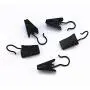 yueton 60pcs Black Metal Hook Clips Hanging Curtain Clip Hanger yueton 60pcs Black Metal Hook Clips Hanging Curtain Clip Hanger