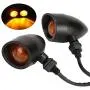 Motorcycle Turn Signals, INNOGLOW 2pcs Heavy Duty Incandescent Bulbs Amber Bullet Amoke Lens Indicators Blinkers Lights for Harley Davidson Honda Suzuki Kawasaki Yamaha (Black) Motorcycle Turn Signals, INNOGLOW 2pcs Heavy Duty Incandescent Bulbs Amber Bullet Amoke Lens Indicators Blinkers Lights for Harley Davidson Honda Suzuki Kawasaki Yamaha (Black)