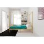 DHP Metal Canopy Bed with Sturdy Bed Frame - Twin Size (Gold)