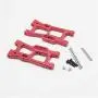 YIZAN for WLtoys 1:14 144001 RC Car Full Upgrade Spare Parts Metal C Seat Steering Cup Swing Arm Central Drive Shaft,Red