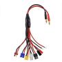 SIM&NAT RC Lipo Battery Charger Adapter Connector Splitter Cable, 8 in 1 Octopus Convert Wire to 4.0mm Banana Plug Compatible with TRX, Tamiya, EC3, JST, Futaba, XT60, T- Dean SIM&NAT RC Lipo Battery Charger Adapter Connector Splitter Cable, 8 in 1 Octopus Convert Wire to 4.0mm Banana Plug Compatible with TRX, Tamiya, EC3, JST, Futaba, XT60, T- Dean