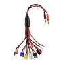 SIM&NAT RC Lipo Battery Charger Adapter Connector Splitter Cable, 8 in 1 Octopus Convert Wire to 4.0mm Banana Plug Compatible with TRX, Tamiya, EC3, JST, Futaba, XT60, T- Dean SIM&NAT RC Lipo Battery Charger Adapter Connector Splitter Cable, 8 in 1 Octopus Convert Wire to 4.0mm Banana Plug Compatible with TRX, Tamiya, EC3, JST, Futaba, XT60, T- Dean