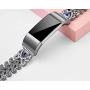 Kaleidoc Bands Compatible Fitbit Charge 2 - Metal Replacement Wristband with Premium Rhinestone Crystals, Adjustable Classy Bracelet Strap Compatible Fitbit Charge 2 Bands