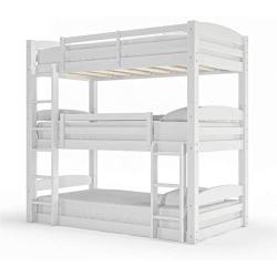 Dorel Living Sierra Triple Floor Bunk Bed | White | DL7891TBBW model