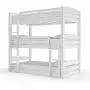 Dorel Living Sierra Triple Floor Bunk Bed | White | DL7891TBBW model Dorel Living Sierra Triple Floor Bunk Bed | White | DL7891TBBW model