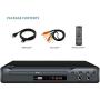 LP-077 DVD Player for TV, Region Free DVD CD Discs Player with HDMI & AV Output (HDMI & AV Cable Included), HD1080P, Built-in PAL/NTSC, Supports MIC/USB2.0 (Metal Case)