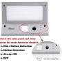 Solar Lights Outdoor Motion Sensor, iThird LED Solar Powered Security Lights Stainless Steel for Yard Patio Garage Waterproof 3 Modes Super Bright(Daylight)