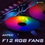 Antec 120mm Case Fan, RGB Case Fans, PC Fan, 4-PIN RGB, F12 Series