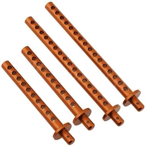 Parts & Accessories 4pcs/lot Aluminum Front & Rear Body Posts for RC Redcat Everest Gen7 Sport/Pro Replacement of 138005 Hop Ups Upgrade Part - (Color: Orange)