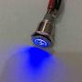 ESUPPORT 12V Car Vehicle Blue LED Light Fog Push Button Metal Toggle Switch 16mm