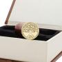Wax Seal Stamp Set,Yoption 6 Pieces Sealing Wax Stamps Copper Seals + Wooden Hilt, Vintage Classical Initial Seal Wax Stamp Kit with Gift Box (Sunflower+Tree of Life+Bee+with Love+Rosemary+Leaves)
