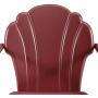 Crosley Tulip 2 Piece Chair Set Dark Red Satin