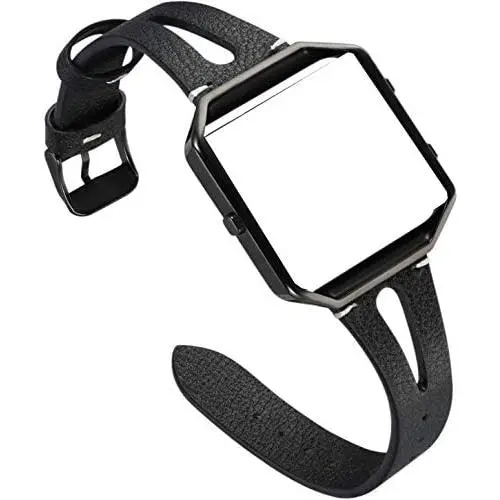 Areziir Slim Leather Bands Compatible with Blaze Smart Watch, Genuine Leather Cute Replacement Band