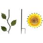 Grace Home Metal Sunflower Garden Stake,Large Sunflower Garden Patio Lawn Yard Stake Metal Sunflower Patio Garden Yard Outdoor Decoration 39H