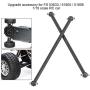 RC Car Drive Shafts, 2 Pcs 101mm Metal Dog Bone Drive Shafts for FS 53633/51805 / 51806 1/10 Scale RC Car Accessory Parts(Black)